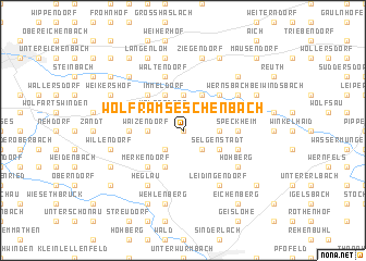 map of Wolframs-Eschenbach