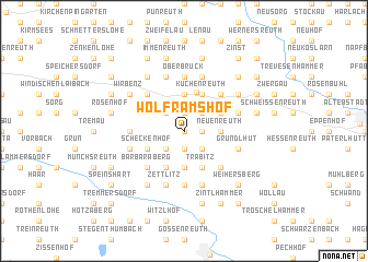 map of Wolframshof