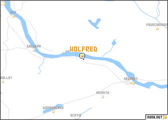 map of Wolfred