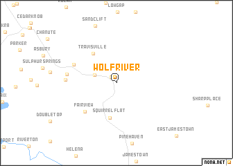 map of Wolf River