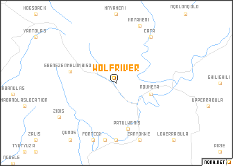 map of Wolf River