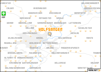 map of Wolfsanger