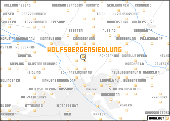 map of Wolfsbergen-Siedlung