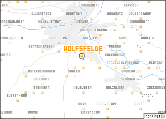 map of Wolfsfelde