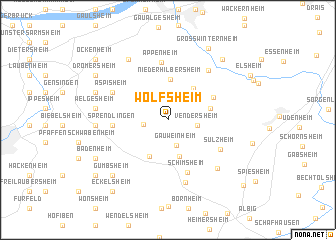 map of Wolfsheim