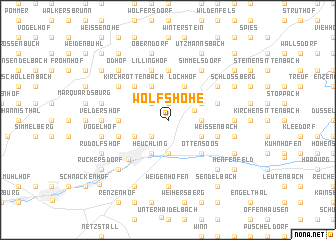 map of Wolfshöhe