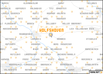 map of Wolfshoven