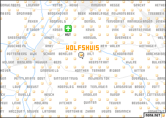 map of Wolfshuis