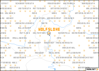 map of Wolfslohe