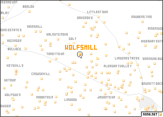 map of Wolfs Mill