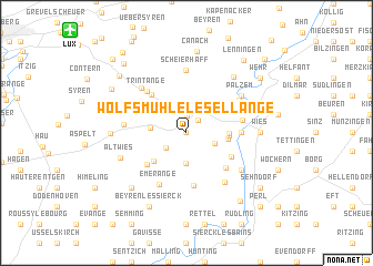 map of Wolfsmuhle-lès-Ellange