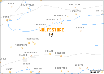 map of Wolfs Store