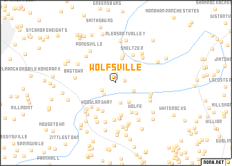 map of Wolfsville