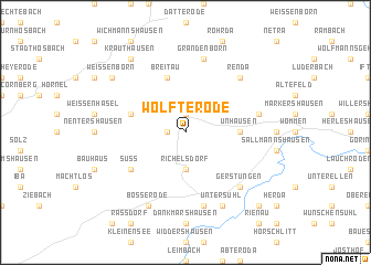 map of Wölfterode