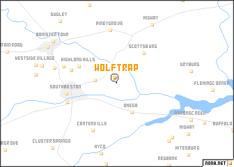 map of Wolf Trap