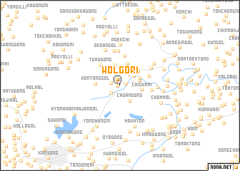 map of Wŏlgo-ri