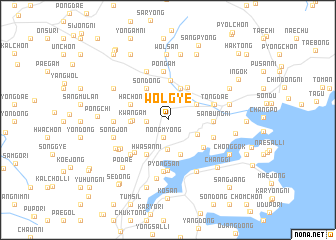 map of Wŏlgye