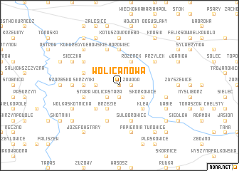 map of Wolica Nowa