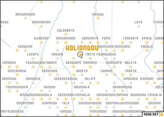 map of Woliondou