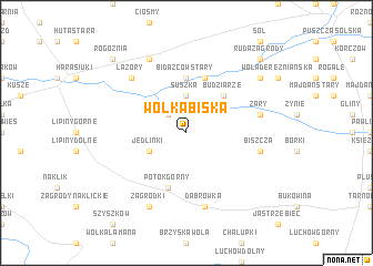 map of Wólka Biska