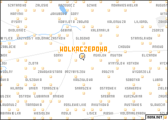 map of Wólka Czepowa