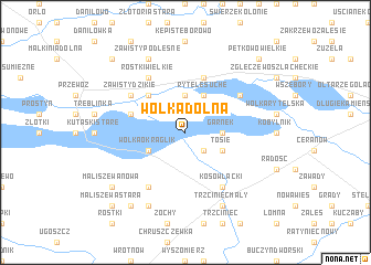 map of Wólka Dolna