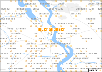 map of Wólka Dworska