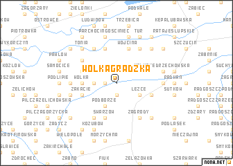 map of Wólka Grądzka