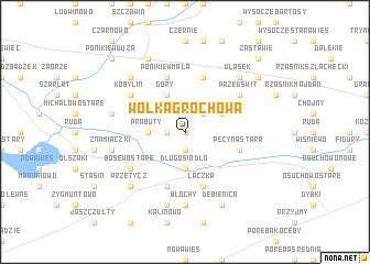 map of Wólka Grochowa