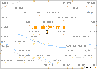 map of Wólka Horyniecka