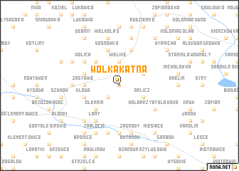 map of Wólka Kątna