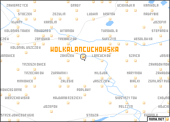 map of Wólka Łańcuchowska