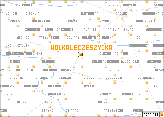 map of Wólka Łęczeszycka