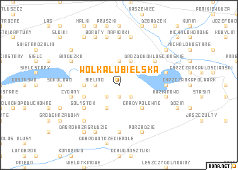 map of Wólka Lubielska