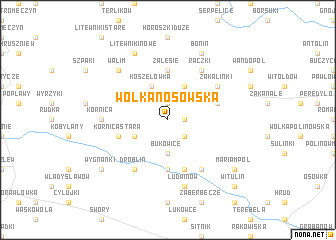 map of Wólka Nosowska