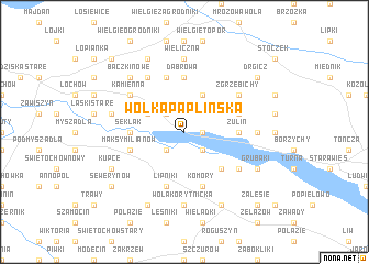 map of Wólka Paplińska