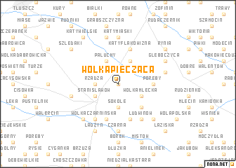 map of Wólka Piecząca