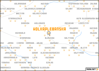 map of Wólka Plebańska