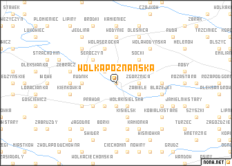 map of Wólka Poznańska