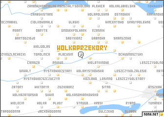 map of Wólka Przekory