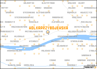 map of Wólka Przybojewska