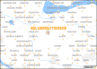 map of Wólka Radzymińska
