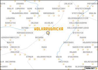 map of Wólka Rudnicka