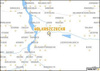 map of Wólka Szczecka