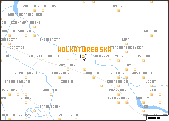 map of Wólka Turebska