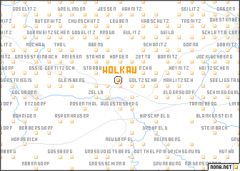 map of Wolkau