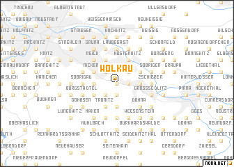 map of Wölkau