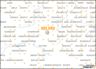 map of Wölkau