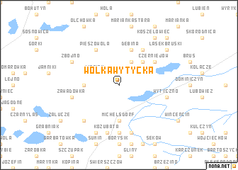 map of Wólka Wytycka