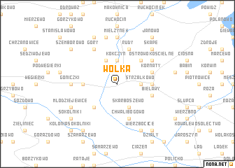 map of Wólka